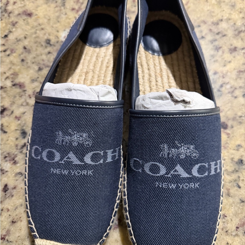 Coach Women’s Dark Blue Loafers